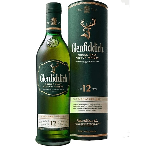 12-year-old Glenfiddich 750m 12-year-old Glenfiddich 750m