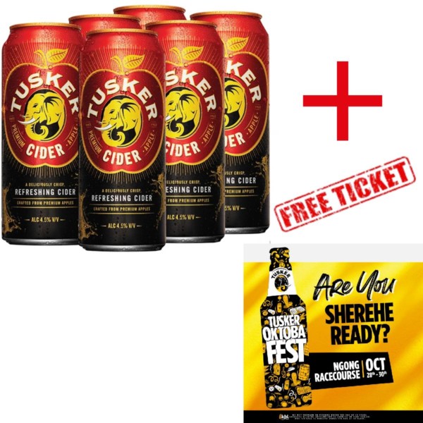 Cider + Ticket Tusker Cider