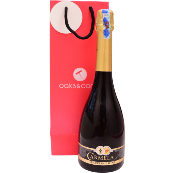 Copy of Copy of Social Media Product Ad (800 x 800 px) - 2024-08-15T100828.888 Carmela Sweet White Sparkling Wine 75cl + Red Gift Bag