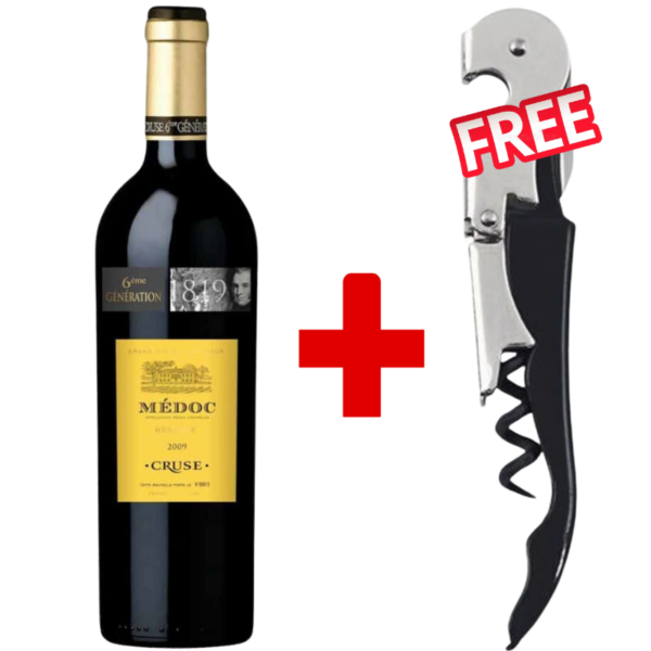 Copy of Copy of Social Media Product Ad (800 x 800 px) (21) 1819 Cruse Bordeaux Medoc Reserve 75cl + 1 Free Corkscrew
