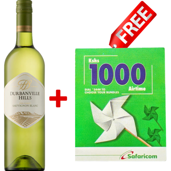 Copy of Copy of Social Media Product Ad (800 x 800 px) (23) Durbanville Hills Sauvignon Blanc 75cl + 1 Free 1000 Safaricom Airtime