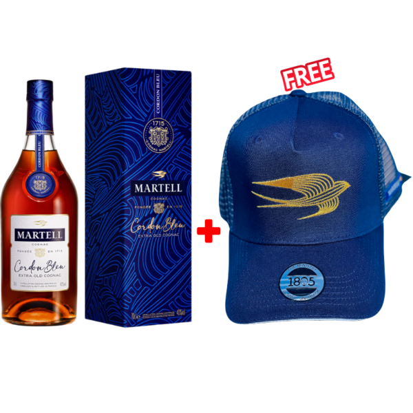 Martell Cordon Bleu 700ml + 1 Free Martel Cap Martell Cordon Bleu 700ml + 1 Free Martel Cap