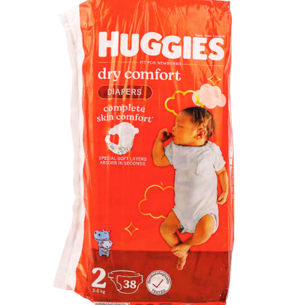 Huggies Dry Comfort Size 2 (3-6 kgs) 38pcs Huggies Dry Comfort Size 2 (3-6 kgs) 38pcs