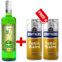 #7 Lemon & Lime Gin 750ml + 2 Free Brothers Indian Tonic 330ml