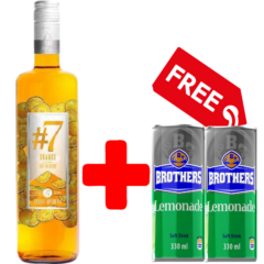 #7 Orange Gin 750ml+2 Free Brothers Lemonade 330ml