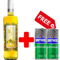#7 Pineapple Gin 750ml+2 Free Brothers Lemonade 330ml