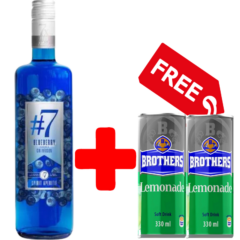 #7 Blueberry Gin 750ml+2 Free Brothers Lemonade 330ml