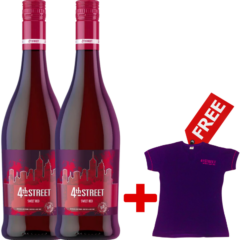 4th Street Sweet Red 75cl+1 Free 4th street T-shirt