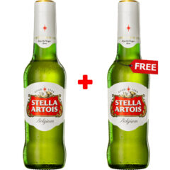 2 Stella Artois Bottles for the Price of 1