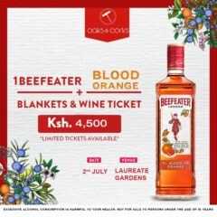 Beefeater Blood Orange 700ml + Blankets and Wine Ticket.