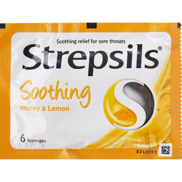 Strepsils Soothing Honey & Lemon 6pcs Strepsils Soothing Honey & Lemon 6pcs