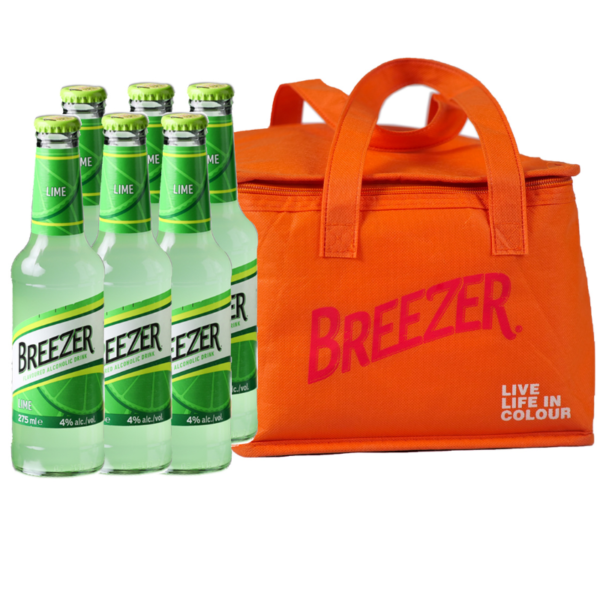 Bacardi Breezer Lime plus a free cooler bag Bacardi Breezer Lime plus a free cooler bag