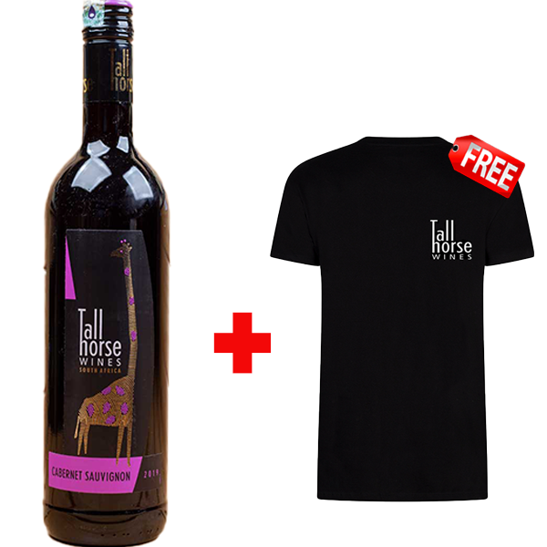 Buy 1 Tall Horse Cabernet Sauvignon, Get a T-shirt Free! Buy 1 Tall Horse Cabernet Sauvignon, Get a T-shirt Free!