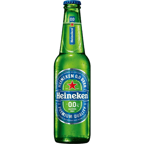 Heineken 0.0% 330ml - Great taste. Zero alcohol. Heineken 0.0% 330ml - Great taste. Zero alcohol.