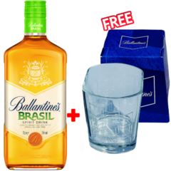 Ballantine’s Brasil Spirit 700ml +Ballantine Glasses