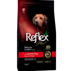 Reflex Plus Medium Large Breed Senior Dog Food Lamb & Rice 3kg