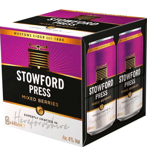 Stowford Press Mixed Berries 4x440ml Stowford Press Mixed Berries 4x440ml