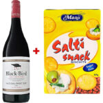 Manji salty biscuit sugar free 200g + blackbird sweet red