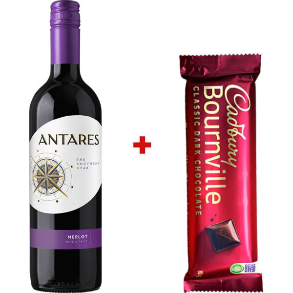 Antares Merlot & Bournville Dark Chocolate Duo