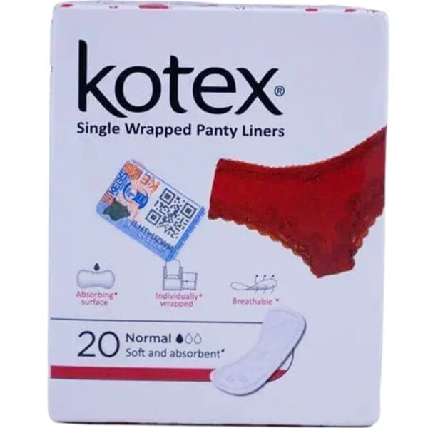 Kotex Pantyliners Normal Single Wrapped Kotex Pantyliners Normal Single Wrapped