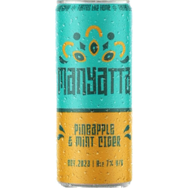 Manyatta Cider Pineapple & Mint Can 330ml Manyatta Cider Pineapple & Mint Can 330ml